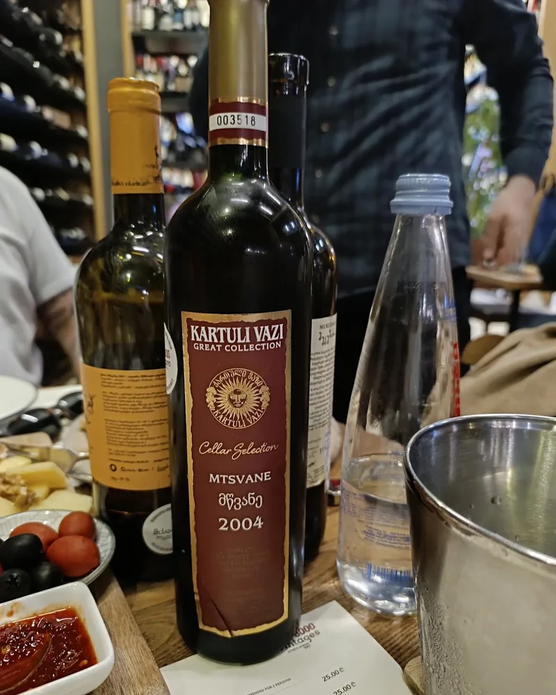 Kartuli Vazi mtsvane wine bottle at 8000 Vintages (Vake)