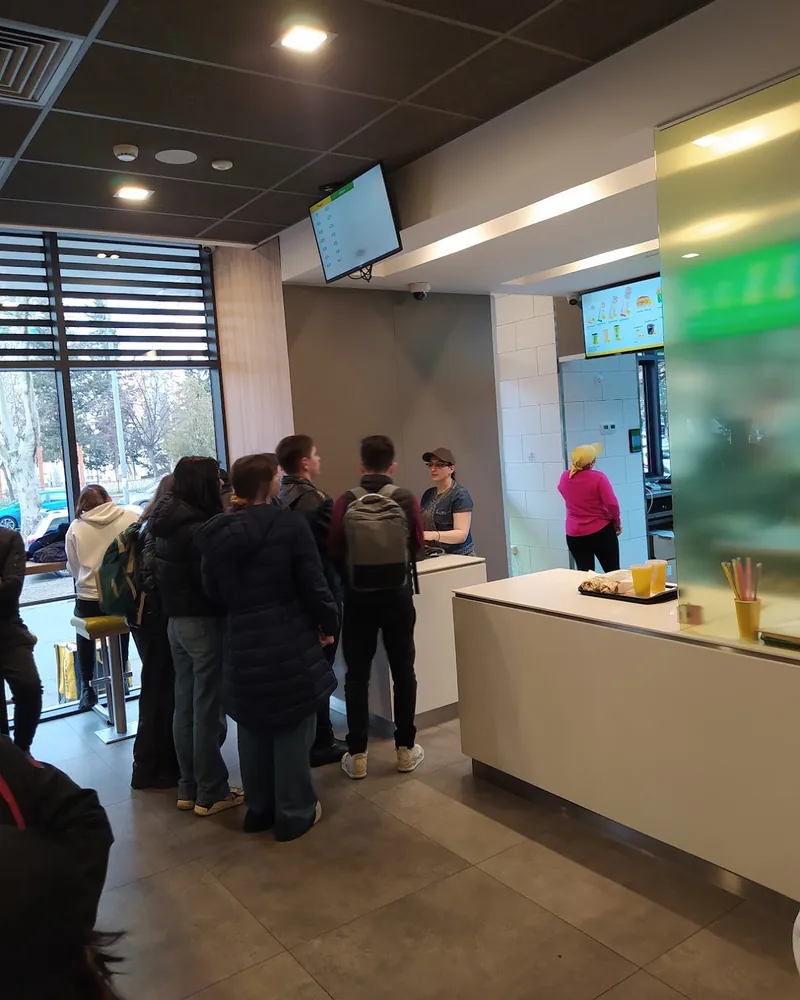 Service counter and queue area at MacShaurma