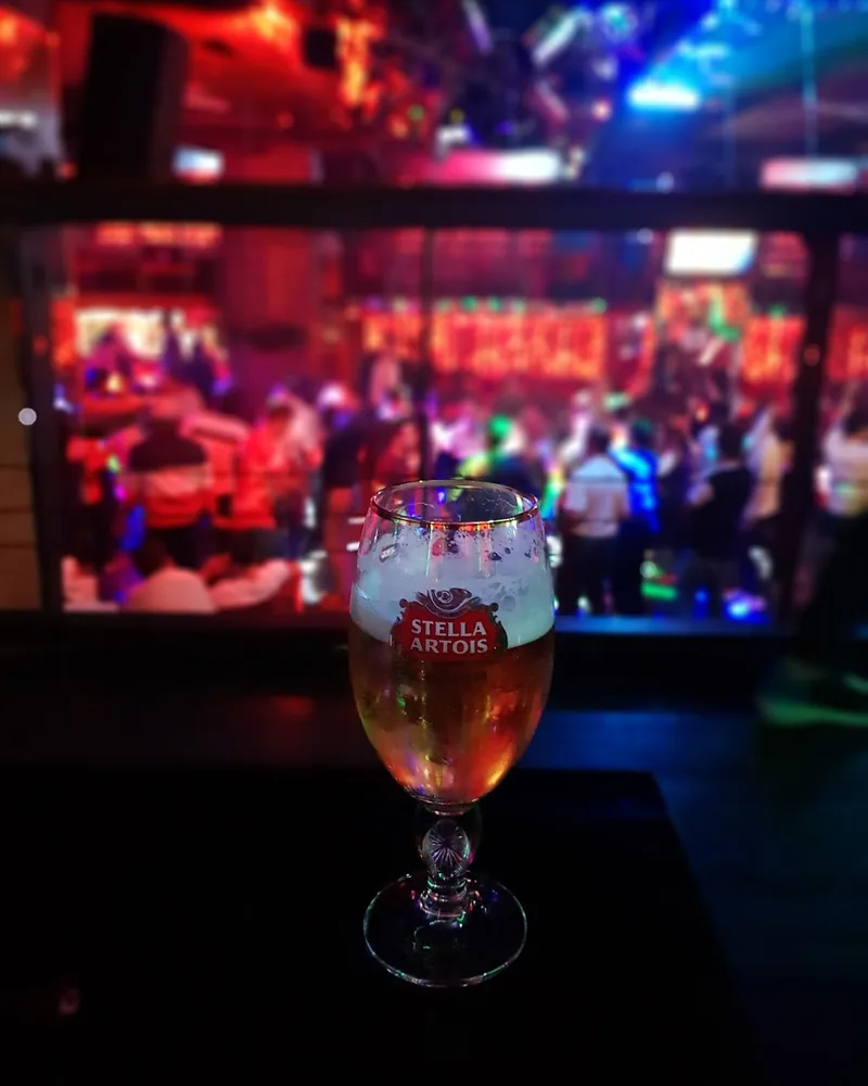 Stella Artois chalice of beer at Night Office